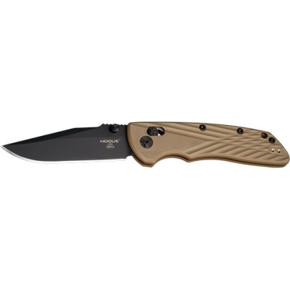 HOGUE DEKA ABLE LOCK FLDR 3.25 CLIP POINT BLACK FINSH PLY FDE