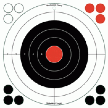 B/C TARGET STICK-A-BULL 12" BULL'S-EYE 5 TARGETS