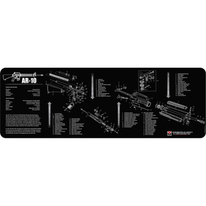 TEKMAT ARMORERS BENCH MAT 12"X36" AR-10 BLACK