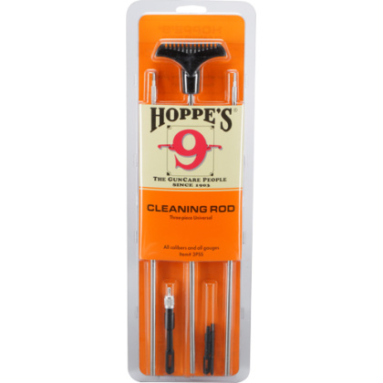 HOPPES S/S CLEANING ROD 3-PC RIFLES AND SHOTGUNS