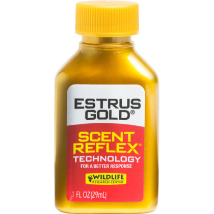 WRC DEER LURE ESTRUS GOLD SYNTHETIC 1FL OZ W/2 KEY WICKS