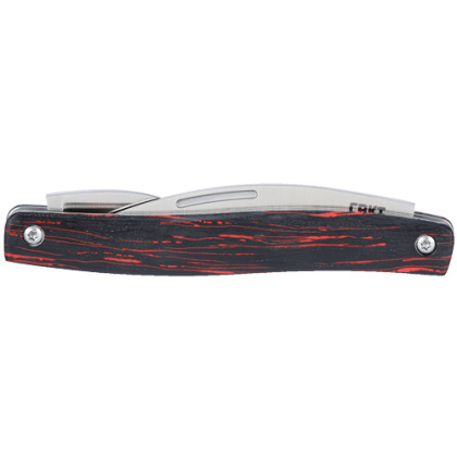 CRKT FOREBEAR DUAL BLADE FOLDER SLIP JOINT RED/BLACK!