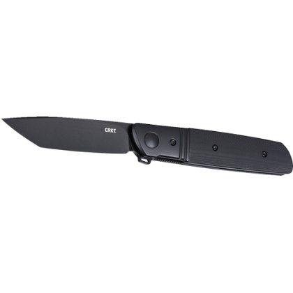 CRKT BAMBOOZLED 3.3" TANTO ASSISTED BLACK/BLACK D2