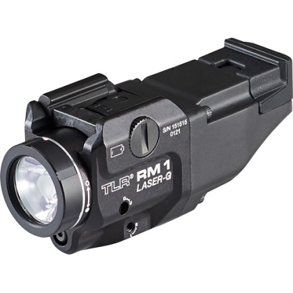 STREAMLIGHT TLR RM 1 LED WITH GREEN LASER RAIL MOUNT BLACK