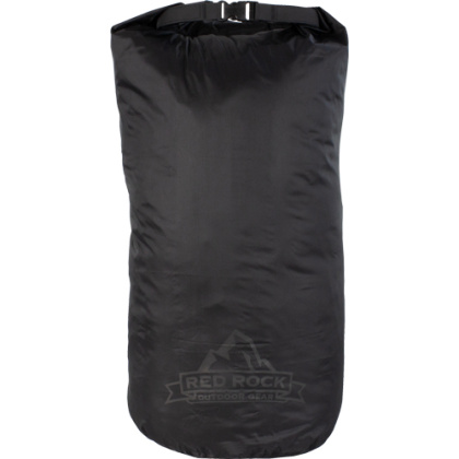 RED ROCK ROLL TOP DRY BAG 25 LITER WATERPROOF BLACK