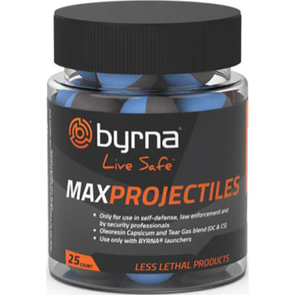 BYRNA MAX PROJECTILES 25 COUNT TUB .68 CAL