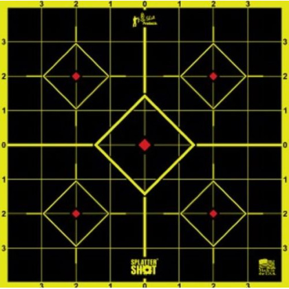 SPLATTER SHOT TARGET SIGHT-IN 8" GREEN PEEL/STICK 6EA