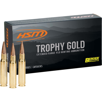 HSM TROPHY GOLD 25-06 REM 115GR BERGER VLD 20RD 20BX/CS