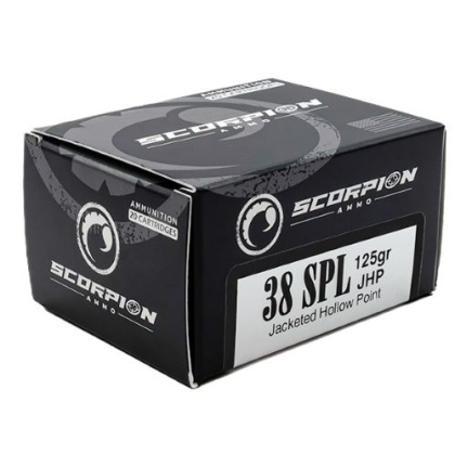 SCORPION 38SPL 125GR JHP 20RD 10BX/CS