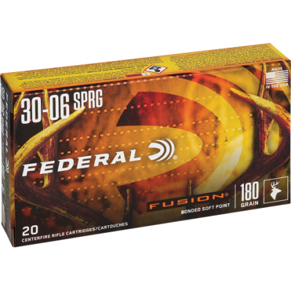 FEDERAL FUSION 30-06 180GR FUSION 20RD 10BX/CS !