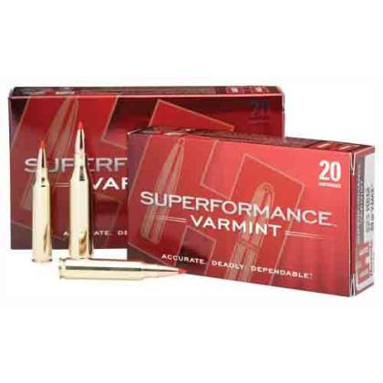 HORNADY SPF VARMINT 222 REM 50GR V-MAX 20RD 10BX/CS