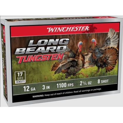 WINCHESTER LONG BEARD TS17 12GA 3" 2-1/4OZ #8 5RD 10BX/CS