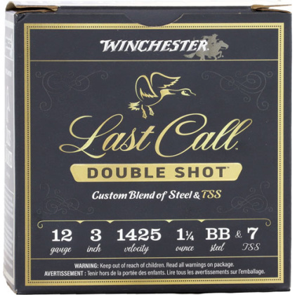 WINCHESTER LAST CALL 12GA 3" 1-1/4OZ #BB & #7 25RD 10BX/CS