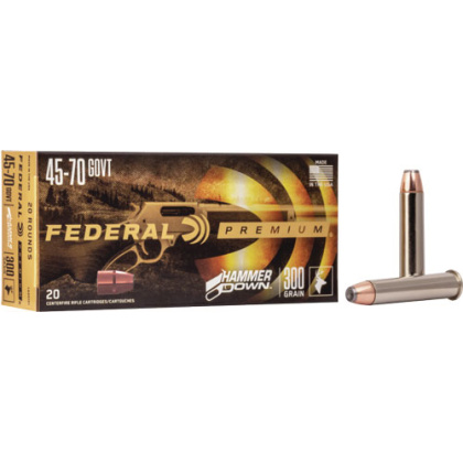FEDERAL HAMMER DOWN 45-70 GOV 300GR JSP 20RD 10BX/CS