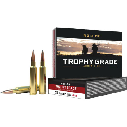 NOSLER TROPHY GRADE LR 33 NOSLER 265GR ABLR 20RD 10BX/C!