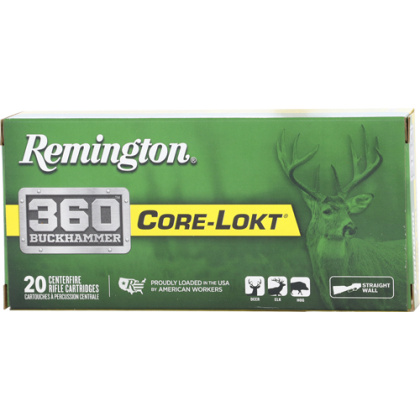 REMINGTON 360 BUCKHAMMER 200GR CORE-LOKT SP 20RD 10BX/CS