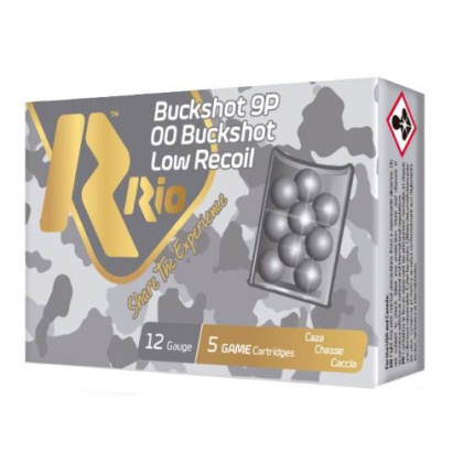 RIO 12GA 2.75" 00 BUCK LOW RECOIL 9 PELLET 5RD 50BX/CS