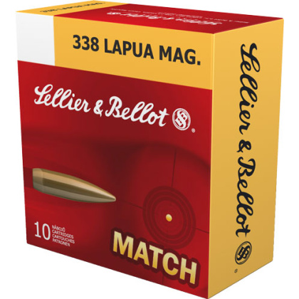 S&B 338 LAPUA MAG MATCH 300GR BTHP 10RD 10BX/CS