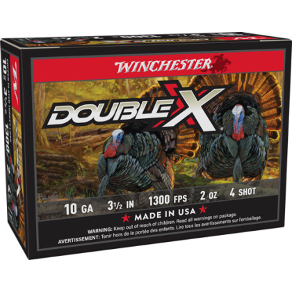 WINCHESTER DOUBLE-X 10GA 3.5" 2OZ #4 10RD 10BX/CS
