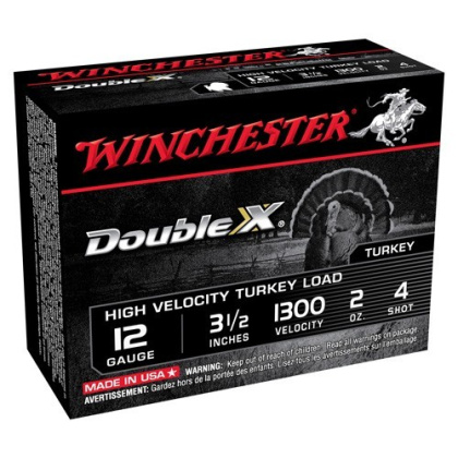 WINCHESTER DOUBLE-X 12GA 3.5" 2OZ #4 10RD 10BX/CS