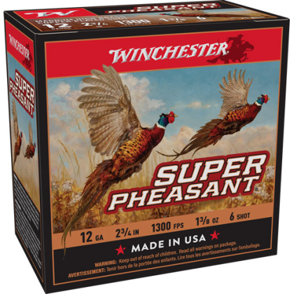WINCHESTER SUPER PHEASANT 12GA 1-3/8OZ #6 25RD 10BX/CS