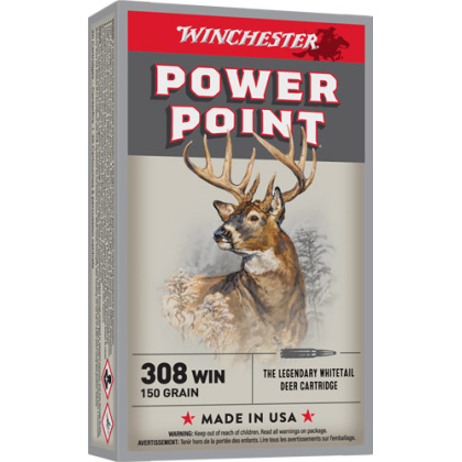 WINCHESTER SUPER-X 308 WIN 150GR POWER POINT 20RD 10BX/CS