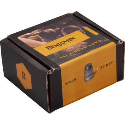 BENJAMIN 457 CALIBER PELLETS 279 GRAIN FLAT NOSE 50 PACK!