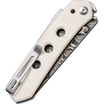 CIVIVI KNIFE VISION FG 3.54" IVORY G-10/DAMASCUS BLADE