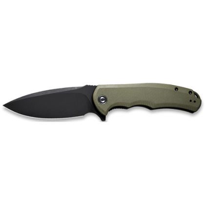 CIVIVI KNIFE PRAXIS 3.75"   OD GREEN G10/BLACK STN CLAM PACK