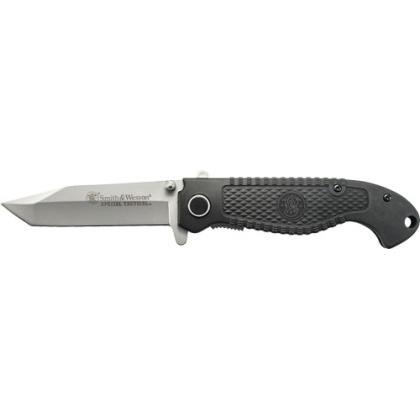 S&W KNIFE SPECIAL TACTICAL RUBBER COATED 3.5" BLADE
