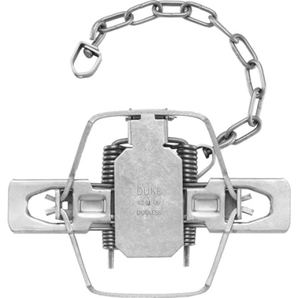 DUKE TRAPS #2 SQUARE JAW TRAP DOGLESS CASE OF 12