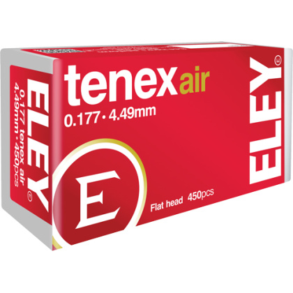 ELEY TENEX AIR PELLETS 177 4.49MM 8.2 GRAINS 450-PACK