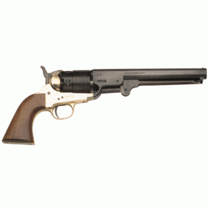 TRADITIONS BP REVOLVER 1851 NAVY 36 CAL 7.375" BRASS/WAL