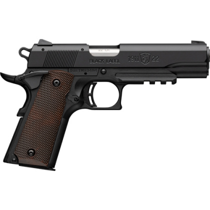 BROWNING 1911-22 22LR FS 4.25" MATTE BLACK/BROWN GRIPS*