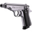 WALTHER PP SD 32ACP STAINLESS 8RD THREADED BARREL BLK GRIPS!