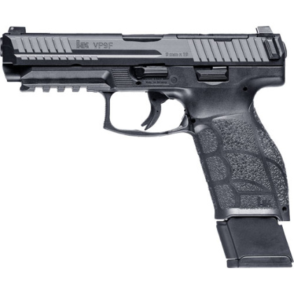HK VP9A1 F OPTICS READY 9MM 4.5" BBL 1-17RD 1-20 MAG BLACK