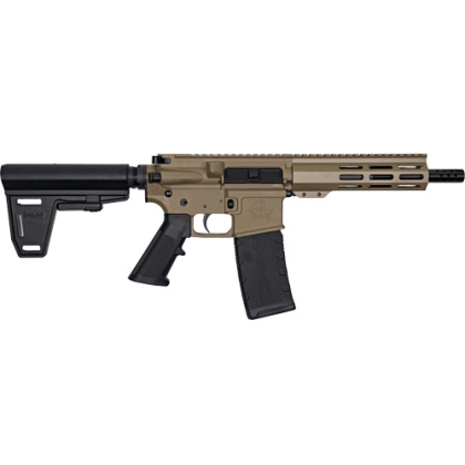 GLFA AR15 PISTOL W/BRACE 223 WYLDE 7.5" NIT FLAT DARK EARTH