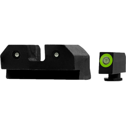 XS R3D FOR GLOCK 17/19/22/26 27/31-36/38 3-DOT GREEN TRIT