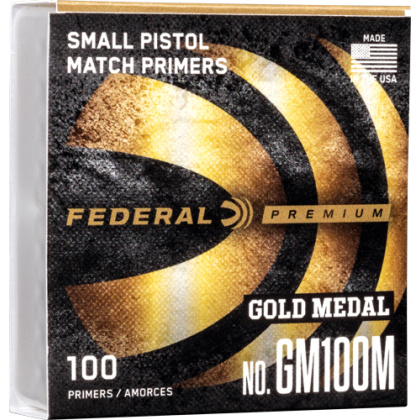FEDERAL PRIMERS SMALL PISTOL GOLD MEDAL 5000 PACK CASE