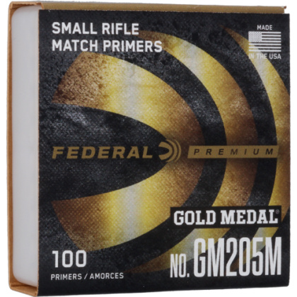 FEDERAL PRIMERS SMALL RIFLE GOLD MEDAL 5000 PACK CASE