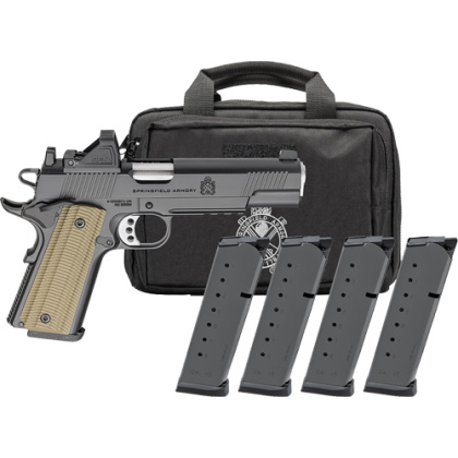 SPRINGFIELD 1911 OPERATOR AOS 9MM 5" 9RD 4 MAGS GEAR PAC