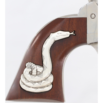 CIMARRON MAN W/NO NAME 357 MAG FRONTIER 4.75" SILVER SNAKE