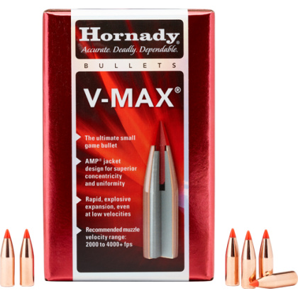 HORNADY BULLETS 5.45 CAL .2215 60GR V-MAX 100CT 40BX/CS