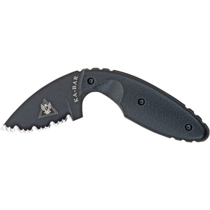 KA-BAR TDI KNIFE 2.31" SERRATED W/SHEATH BLACK