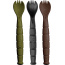 KA-BAR MIL-SPEC SPORK/KNIFE 3 PACK OD GREEN/BLACK/BROWN
