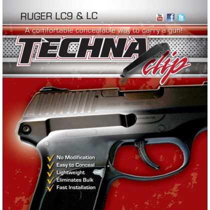 TECHNA CLIP HANDGUN RETENTION CLIP RUGER LC9/LC380 RIGHT