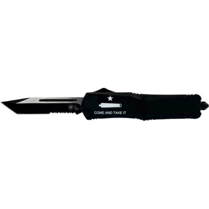 TEMPLAR KNIFE LARGE OTF COME AND TAKE IT 3.5" BLK TANTO SRT