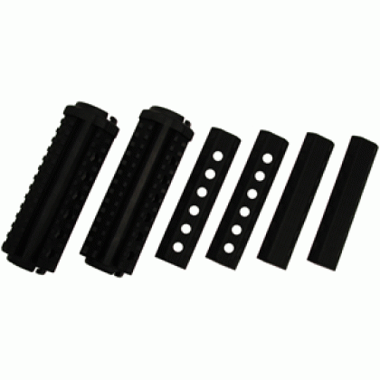 MFT 4 SIDED RAIL 6" HANDGUARD AR15/M16 POLYMER BLACK <