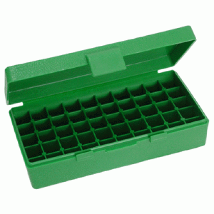 MTM AMMO BOX 45ACP/40SW/10MM 50-ROUNDS FLIP TOP STYLE GREEN