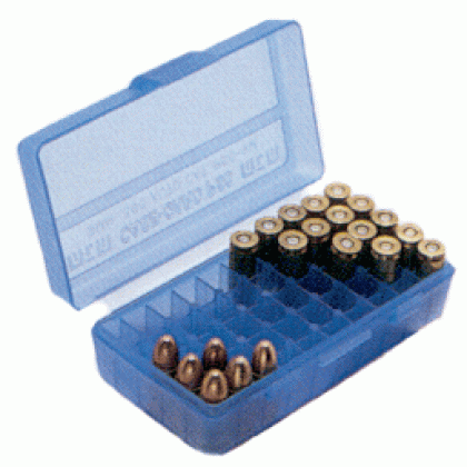 MTM AMMO BOX 9MM LUGER/380ACP 50-ROUNDS FLIP TOP STYLE GREEN